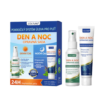 COLTURE® Systém pro denní a noční péči o ekzémy – dvojbalení bez steroidů pro úlevu od intenzivního svědění, zarudnutí a porušené pokožky (akční nabídka)