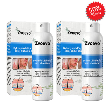 Zvoevo® Magnesium bylinný sprej ⚕️ Certifikace MHRA – úleva při psoriáze, ekzému, intimních bakteriálních infekcích, akné a tmavých skvrnách