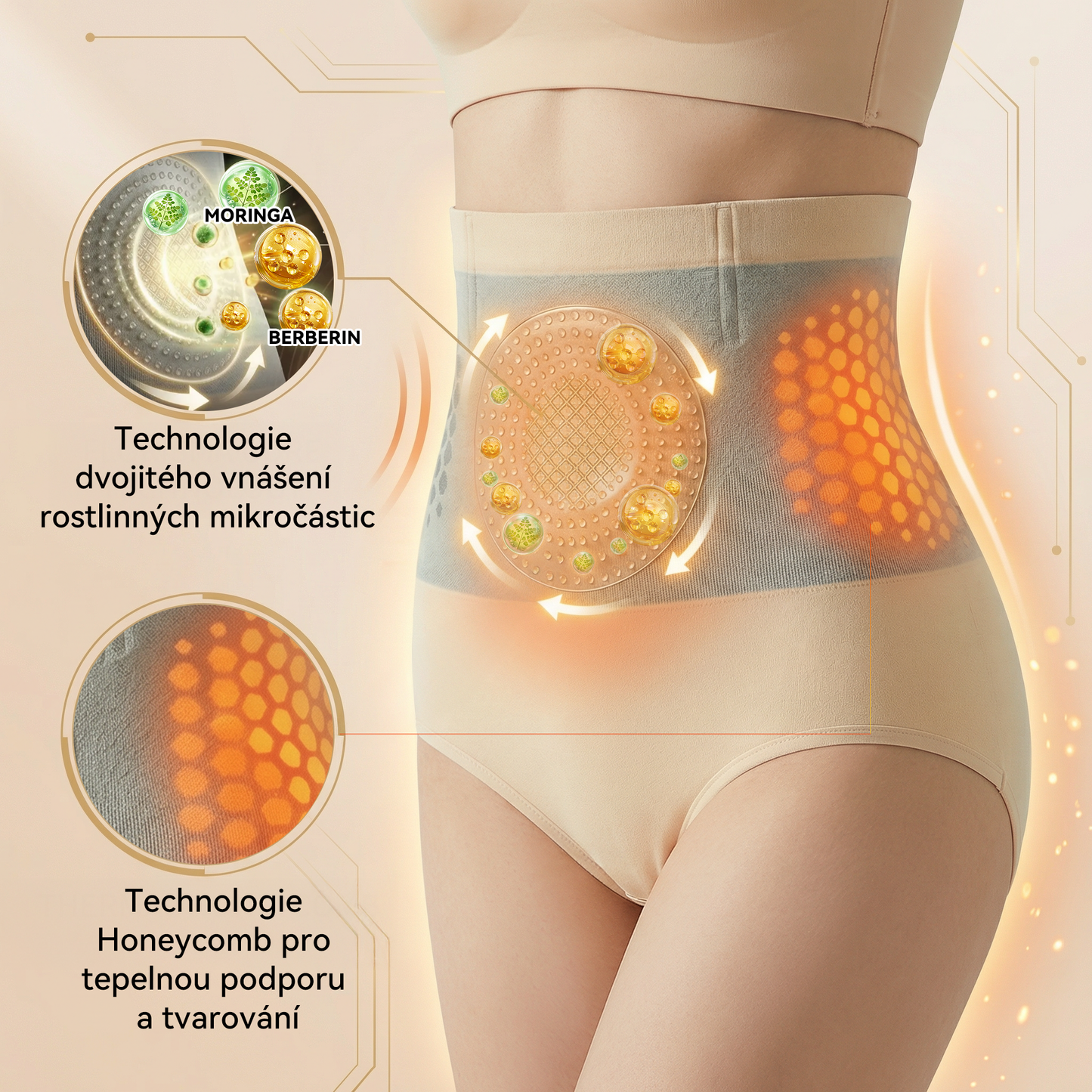 💎Oficiální značkový obchod 👙 PAURAJU® 2026 4v1 tvarující a spalující tuk šortky s mikročásticemi z moringy a berberinu