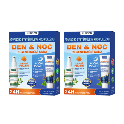 ⭐KUBOZN® Denní a noční regenerační systém pro psoriázu – 100% bez steroidů, dvojité řešení pro úlevu od plaků, šupinatění a svědění