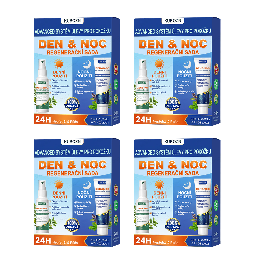⭐KUBOZN® Denní a noční regenerační systém pro psoriázu – 100% bez steroidů, dvojité řešení pro úlevu od plaků, šupinatění a svědění