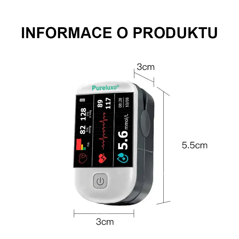 👩‍💼 Pureluxo® další generace inteligentního, multifunkčního, neinvazivního laserového glukometru 👩‍💼 [99,9% přesnost]