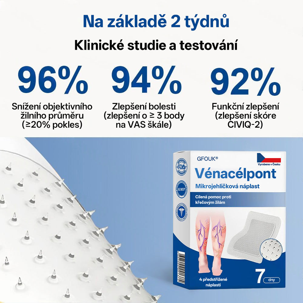 🎁GFOUK® VeinTarget Microneedle Patch |⚡ Okamžitá úleva, dlouhodobé výsledky