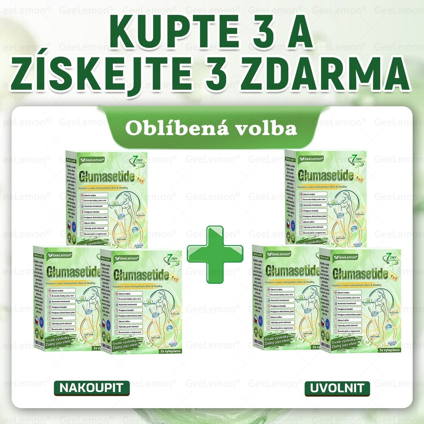 🔥Doporučeno Fakultní nemocnicí Motol · 👩‍⚕️ Oficiální prodejna BENU | 🎁 𝐆𝐞𝑒𝑙𝑒𝐦𝐨𝐧® Glum𝐚𝐬𝐞tide 8 v 1 – Zeštíhlující nano mikrojihlový náplast 🇨🇿 Jen 1× denně ✅ Viditelné změny za 7 dní – na obezitu, kardiovaskulární zdraví, diabetes a kloubní problémy
