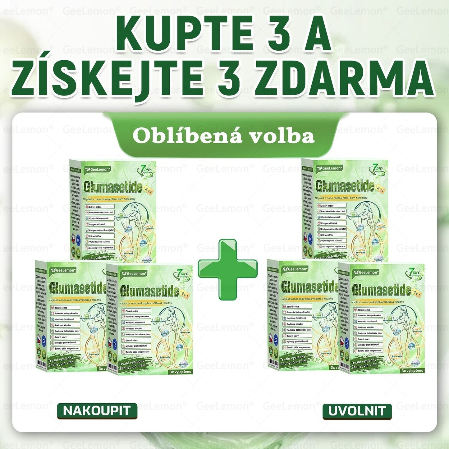 ✅Oficiální český obchod | GeeLemon® 8v1 Nanomikrojehlicové náplasti na formování těla 🇨🇿 Pouze 1 použití denně ✅ Výsledky viditelné již za 7 dní – vhodné pro obezitu, kardiovaskulární zdraví, cukrovku a problémy s klouby