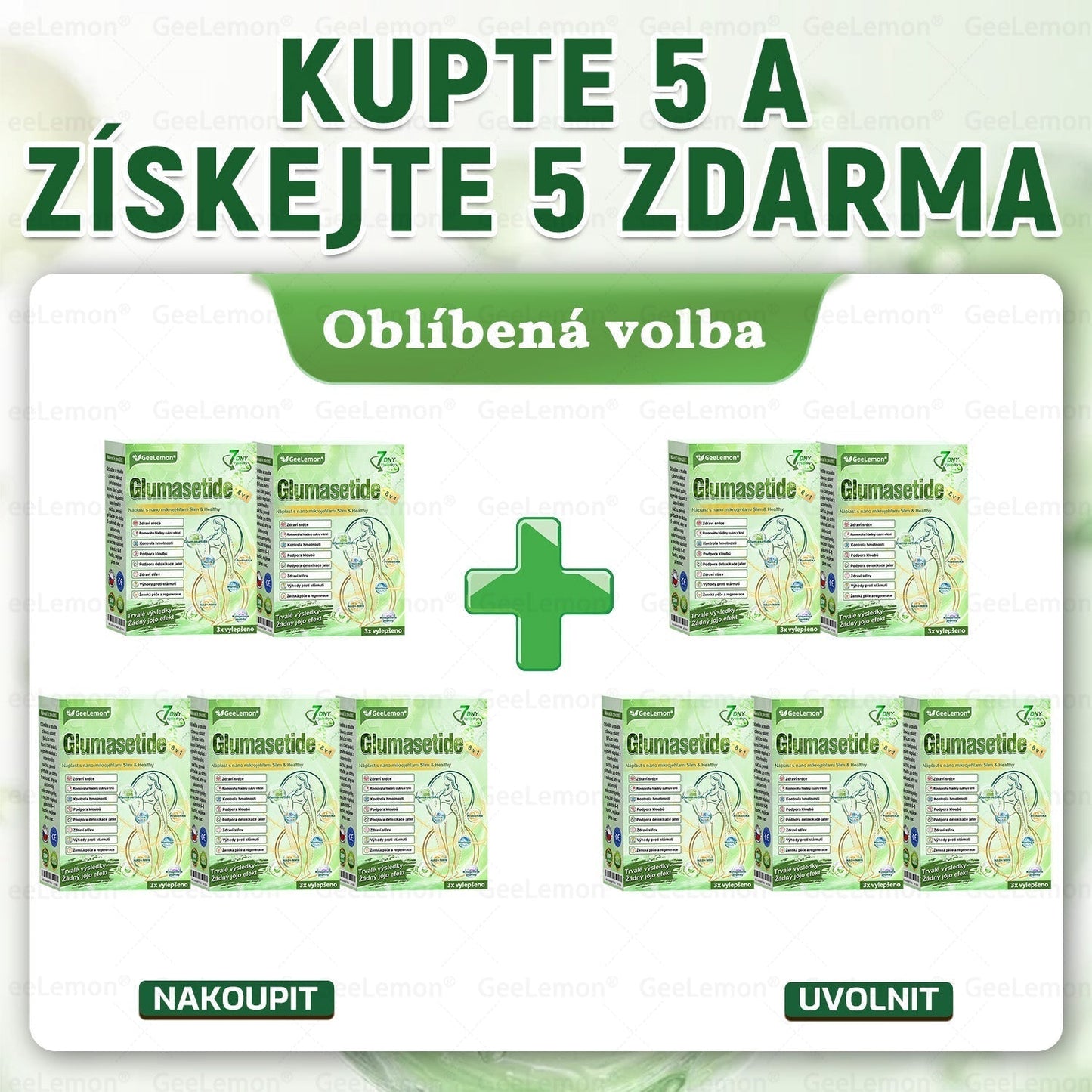 🔥Doporučeno Fakultní nemocnicí Motol · 👩‍⚕️ Oficiální prodejna BENU | 🎁 𝐆𝐞𝑒𝑙𝑒𝐦𝐨𝐧® Glum𝐚𝐬𝐞tide 8 v 1 – Zeštíhlující nano mikrojihlový náplast 🇨🇿 Jen 1× denně ✅ Viditelné změny za 7 dní – na obezitu, kardiovaskulární zdraví, diabetes a kloubní problémy