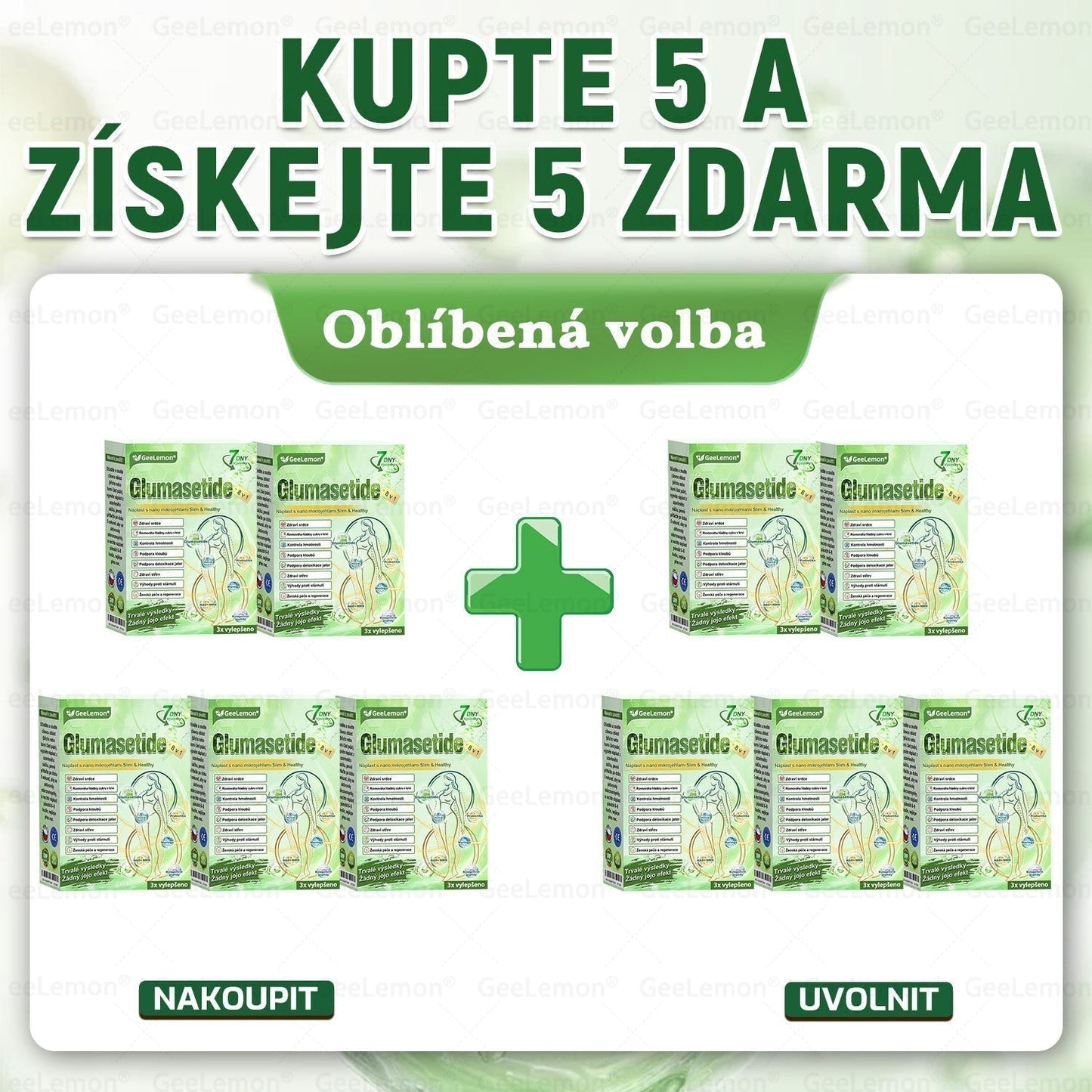 ✅Oficiální český obchod | GeeLemon® 8v1 Nanomikrojehlicové náplasti na formování těla 🇨🇿 Pouze 1 použití denně ✅ Výsledky viditelné již za 7 dní – vhodné pro obezitu, kardiovaskulární zdraví, cukrovku a problémy s klouby